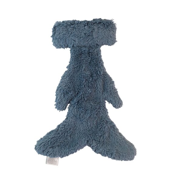 Slumberkins Blue Hammerhead Shark Lovey 14" Baby Security Blanket Flat Snuggler - Picture 2 of 5